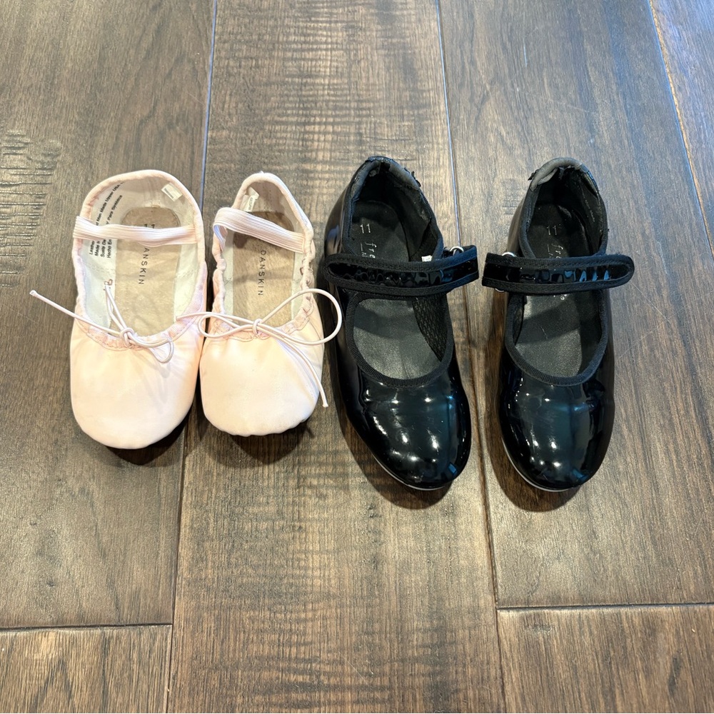 Toddler Dance Shoe Bundle Danskin and Freestyle Size 11